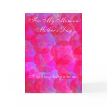 Neon Roses With Text Mother's Day Card