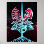 Neon Samurai Poster