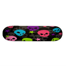 Neon Sculls Skate Decks