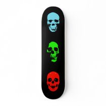 NEON SKULLS skateboards by dgpaulart NEON SKULLS skateboards
