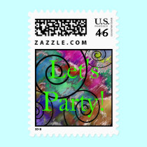 Neon Spiral stamps