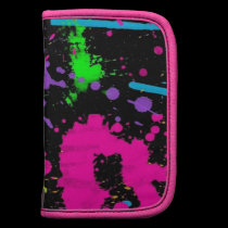 Neon Splash Rickshaw Folio planners