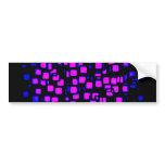 neon, squares 1920x1080 Altered Bumper Sticker
