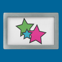 Neon Star belt buckles