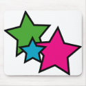 Neon Star Mouse Pad mousepads