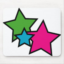 Neon Star Mouse Pad mousepads