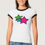 star, stars, neon, shirt, t-shirt, tee, ringer