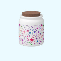 Neon Stars candy jars