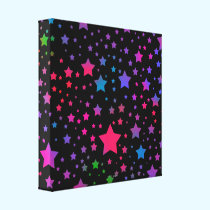 Neon Stars canvas prints