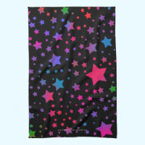 Neon Stars kitchen towels