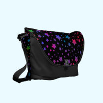 Neon Stars messenger bags