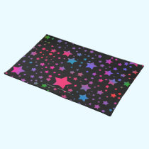 Neon Stars placemats