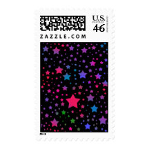 Neon Stars Postage