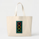Neon Stoplight Canvas Bag