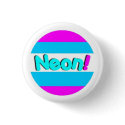 Neon Stripe Button by neonscooters Neon Stripe Button