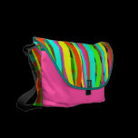 Neon Striped Messenger Bag messenger bags