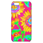 Neon Sunflowers Cover For iPhone 5C