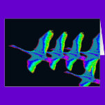 Neon Swans Fly The Night Sky cards