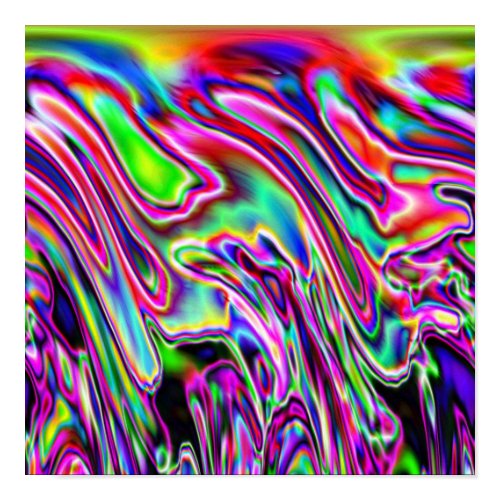 Neon Swirls print