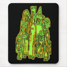 NEON TRICK O TREATERS MOUSE PADS