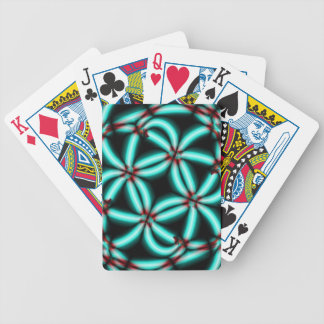 neon playing cards