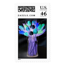 Neon Tulips postage by Passport2Heaven Neon Tulips postage