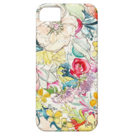 Neon Watercolor Flower iPhone Case iPhone 5 Covers