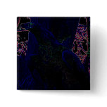 Neon Wedge Tailed Eagle Pinback Button