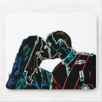 Neon Will and Kate Mouse Pad