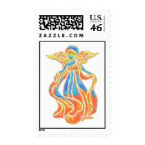 Neon Yellow Angel Postage postage by Colista Neon Yellow Angel Postage postage