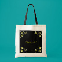 Neon Yellow Flower Sparkles bags