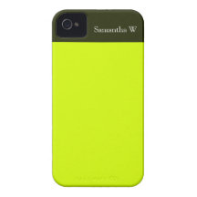 Neon Yellow, High Visibility iPhone 4 Case