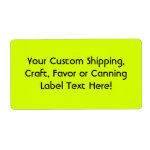 Neon Yellow, High Visibility Labels Neon Yellow, High Visibility Labels