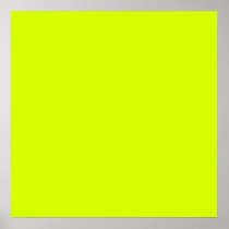 Neon Yellow, High Visibility Posters