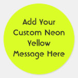 Neon Yellow, High Visibility Sticker