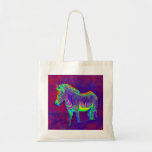 neon zebra bag