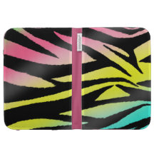 Neon Zebra Kindle Case