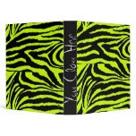 Neon Zebra School Binder