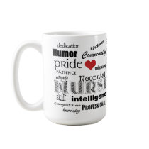 Neonatal Nurse Pride-Attributes Red Heart Coffee Mugs