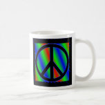 NeonColor, Peace, Peace, Peace Coffee Mug