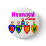 Neontal Nurse--Adorable Baby Graphics Pinback Buttons