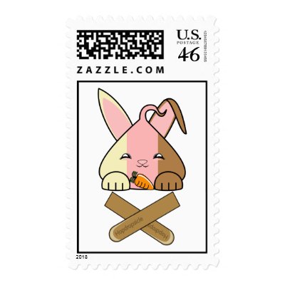 Neopolitan Hopdrop Crossticks Postage Stamp by mydeas