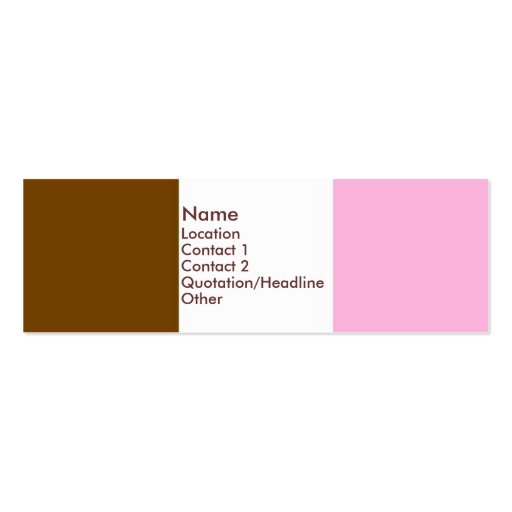 Neopolitan Ice Cream Business Card Templates (front side)