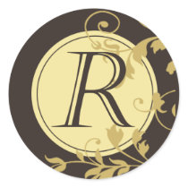 Neopolitan - Initial (Espresso) stickers by Special_Occasions Neopolitan - Initial (Espresso) stickers