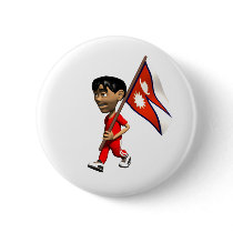Nepal Button by worldtees Nepal Button