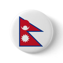 Nepal Button by worldtees Nepal Button