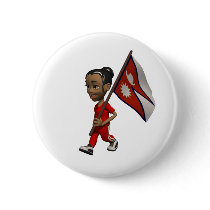 Nepal Button by worldtees Nepal Button