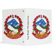 Nepal Coat of Arms detail 3 Ring Binder