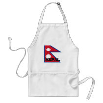 Nepal Flag aprons by tshirtshirts Nepal Flag aprons