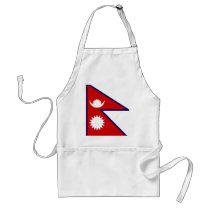 Nepal Flag aprons by coolcountry Nepal Flag aprons